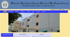 Desktop Screenshot of daskbzcollege.edu.pk